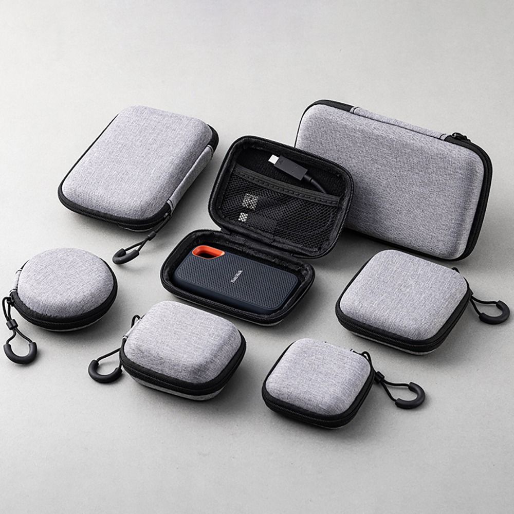 Earphones - 1 Adet Kulaklık/Telefon/Şarj Kablosu EVA Saklama