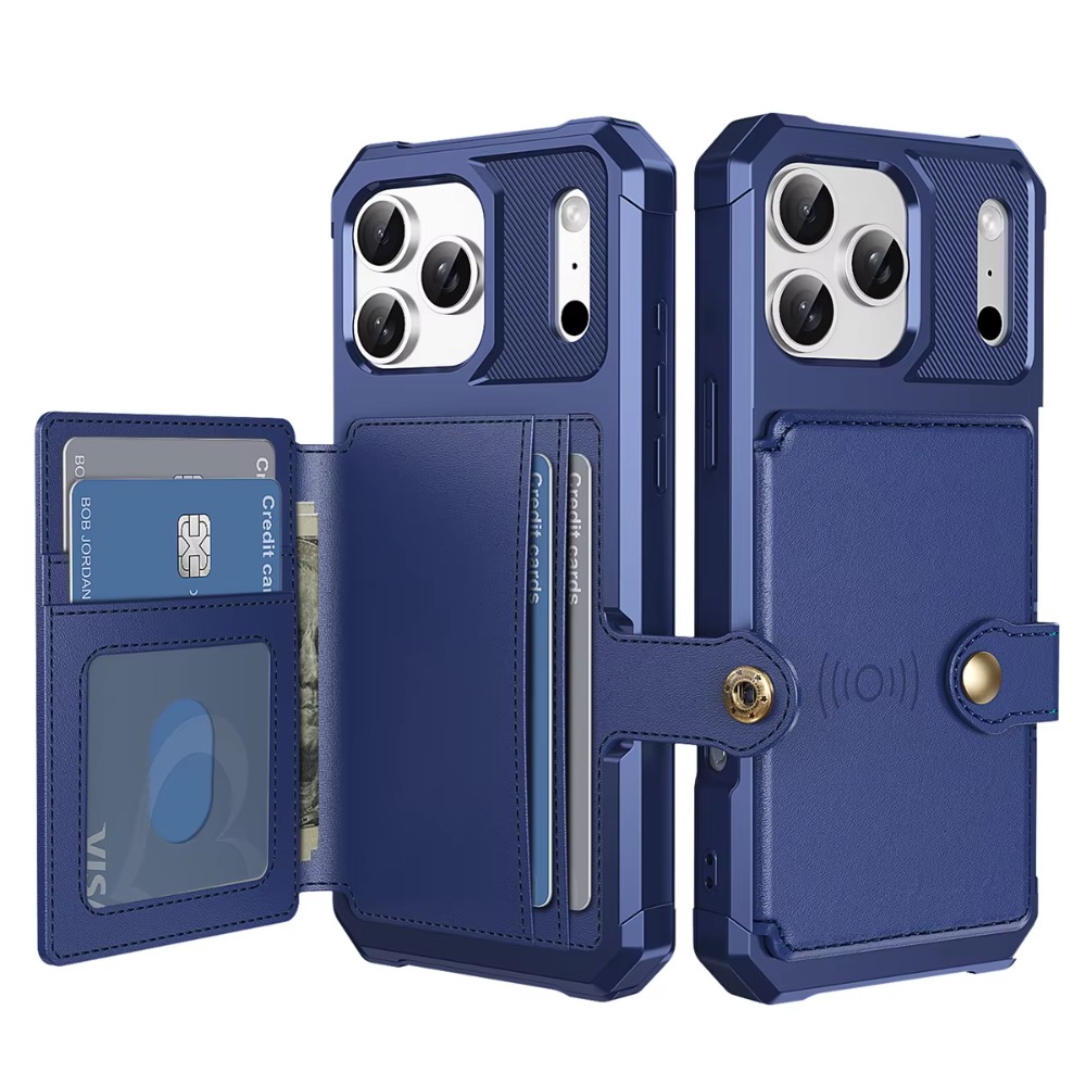 Leather Wallet Card Holder Phone Cover - Apple iPhone 18 17 Air 16E