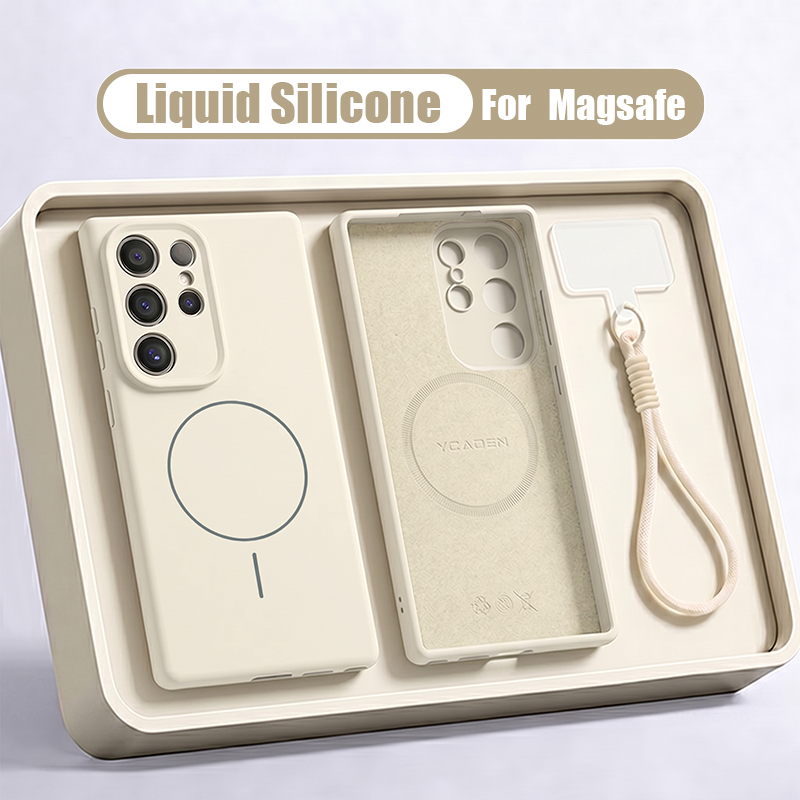 Liquid Silicone Magnetic Phone Case - Sıvı Silikon Manyetik Kordonlu Telefon Kılıfı