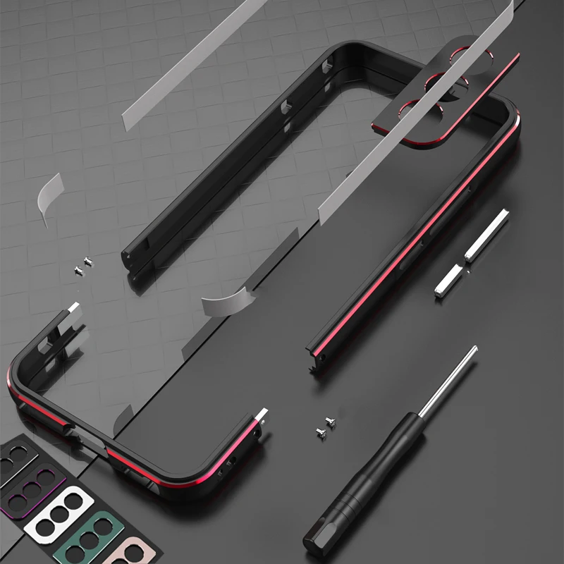 Metal Bumper Aluminum Frame Case - Samsung Galaxy S25 Plus S26 S24