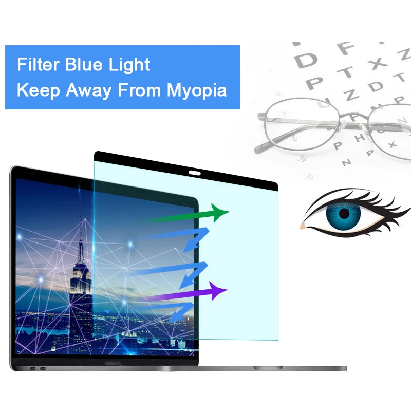 Matte Anti Glare Screen Protector - Anti-mavi ışık Manyetik Ekran Koruyucu Macbook