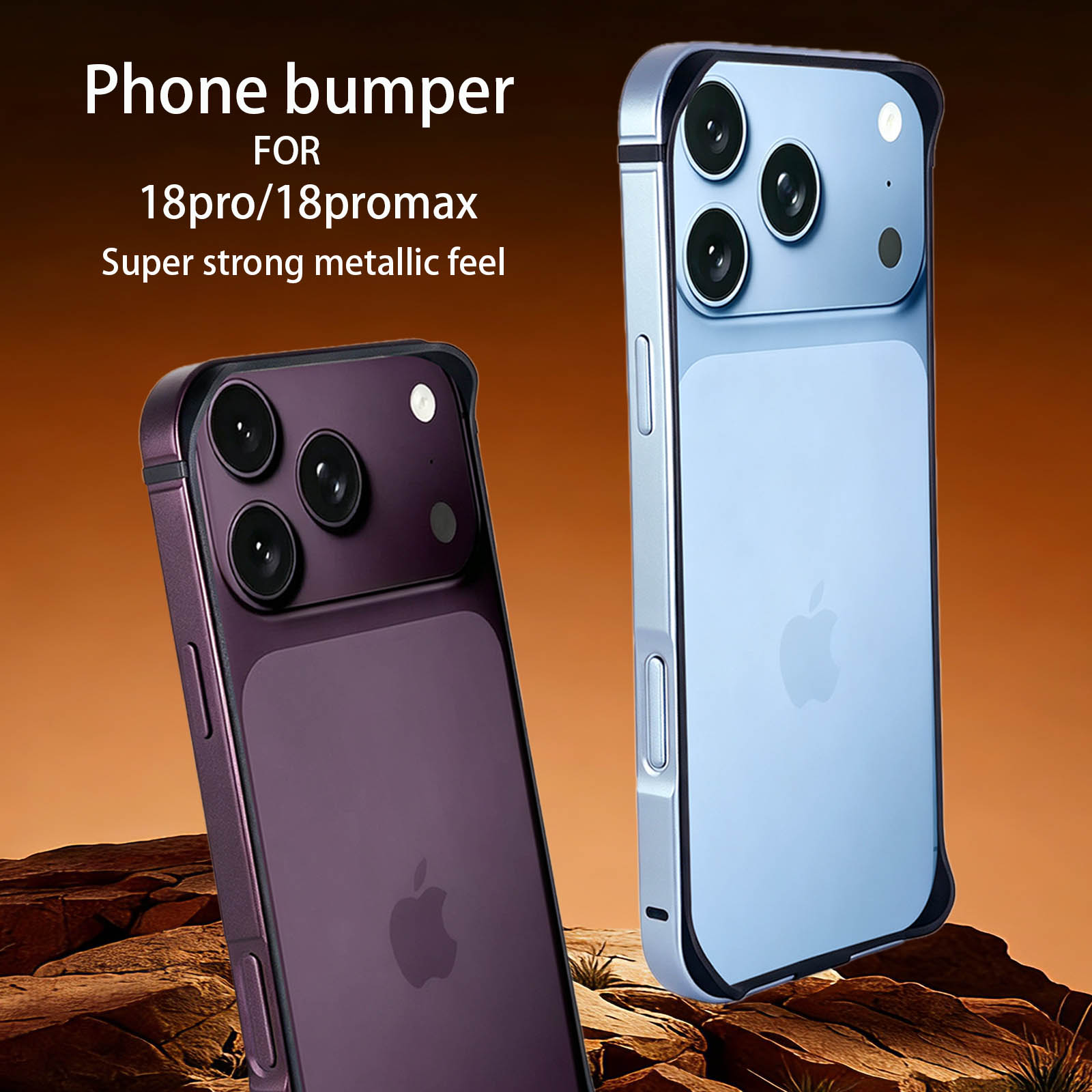 Metal Bumper Aluminum Frame Case - iPhone 18 17 Pro Max Air