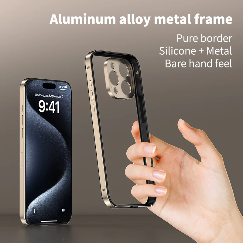 Kamera Koruması + Hibrit Silik - Metal Bumper Aluminum Frame Case incelemesi ve fiyatı