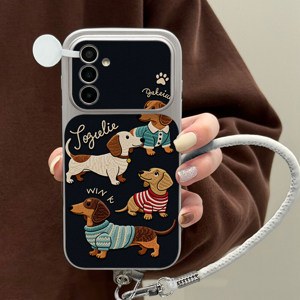 Karikatür Dachshund Desenli Sa - Cute Cartoon Wrist Strap Silicone Case incelemesi ve fiyatı