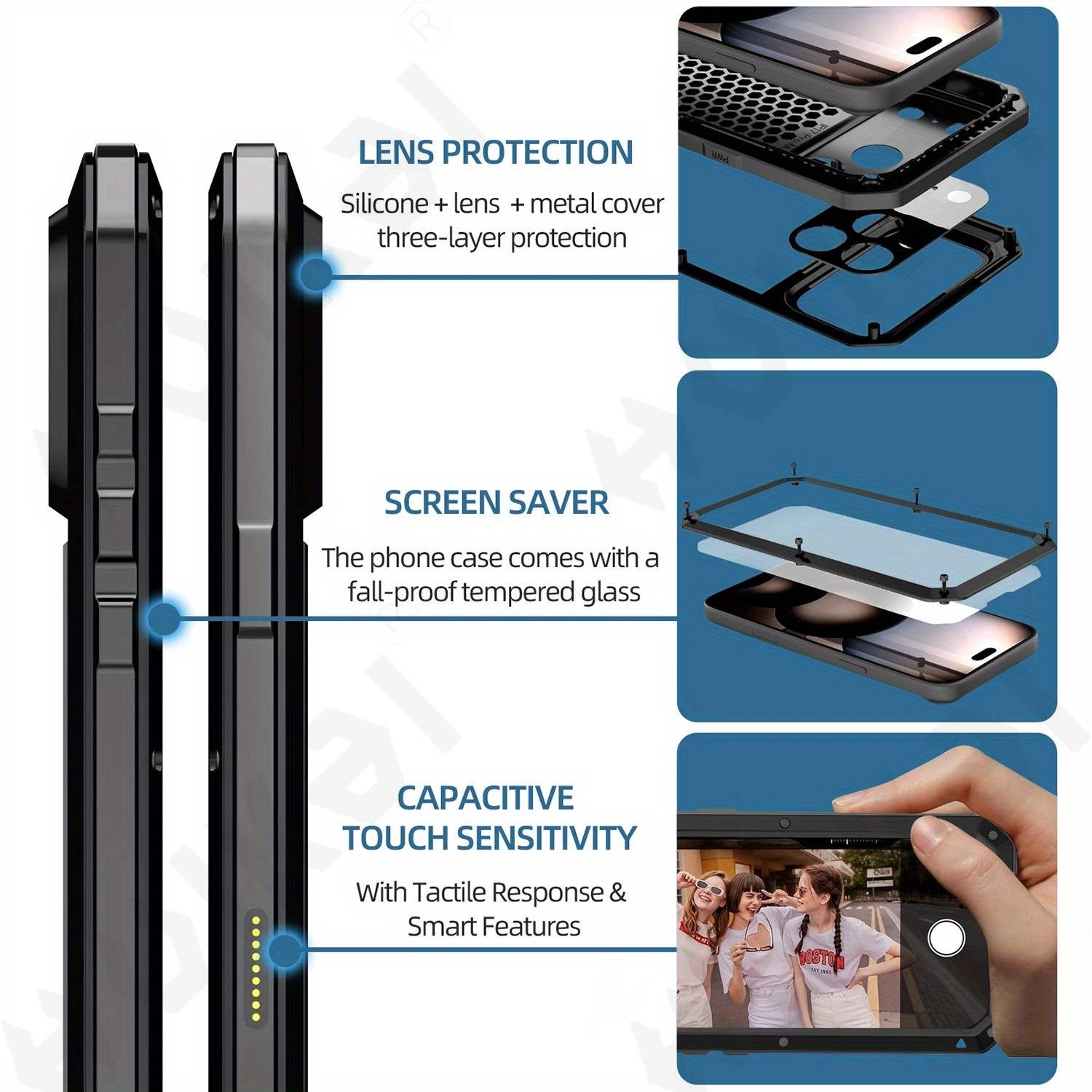 iPhone 18 Pro Max 4G 5G 2026 i - Heavy Duty 360 Full Body Protective Case incelemesi ve fiyatı