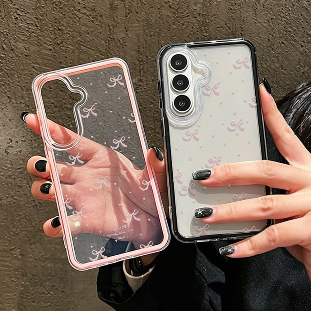 Sevimli Pembe Fiyonklu Yumuşak - Clear Shockproof Bumper Case incelemesi ve fiyatı