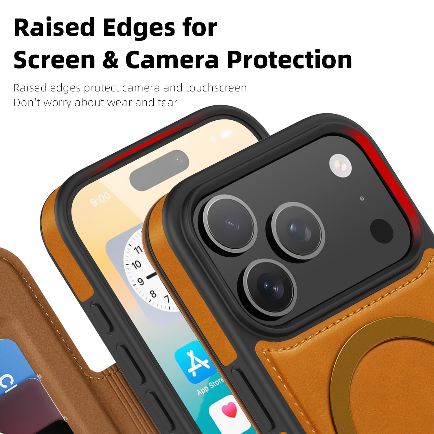Lüks Manyetik Kapaklı Deri Cüz - Leather Wallet Card Holder Phone Cover incelemesi ve fiyatı