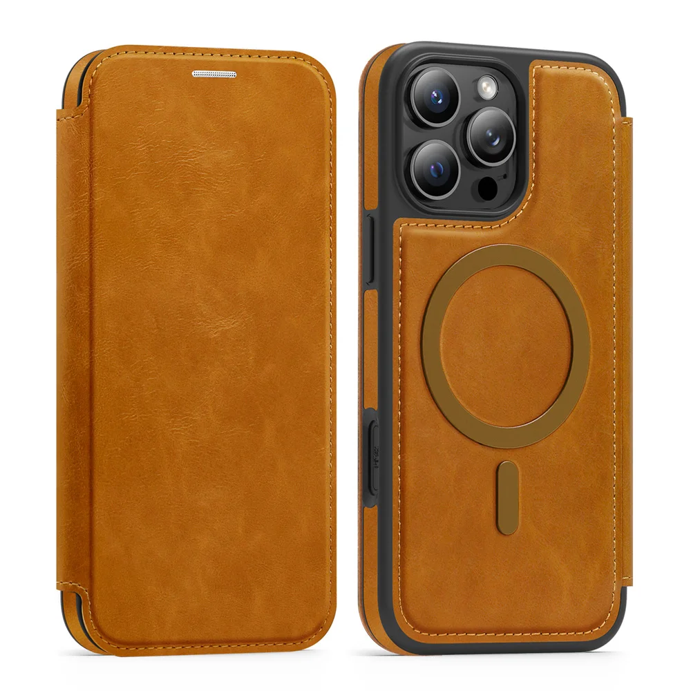 iPhone 17 18 15 16 Pro Air 16E - Leather Wallet Card Holder Phone Cover incelemesi ve fiyatı